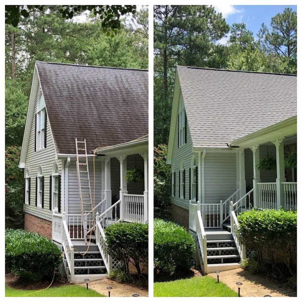A well-maintained roof with no visible damage