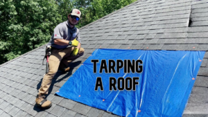 How to Tarp a Roof Leak: Complete Guide for 2025