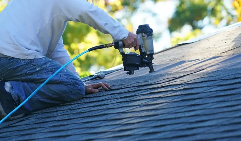 Roof repair in Houston scene